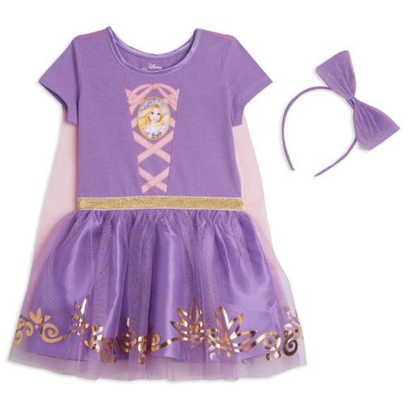 Disney Princess Rapunzel Toddler Girls Tulle Dress Size 4T - Picture 5 of 6